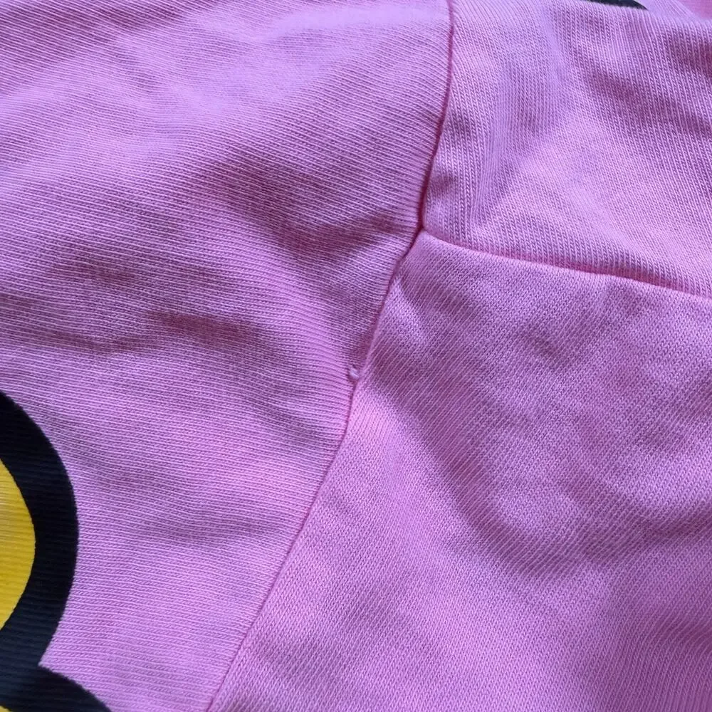 Adidas x Jeremy Scott Buggle Gum Pink Graffiti Shirt Large streetwear